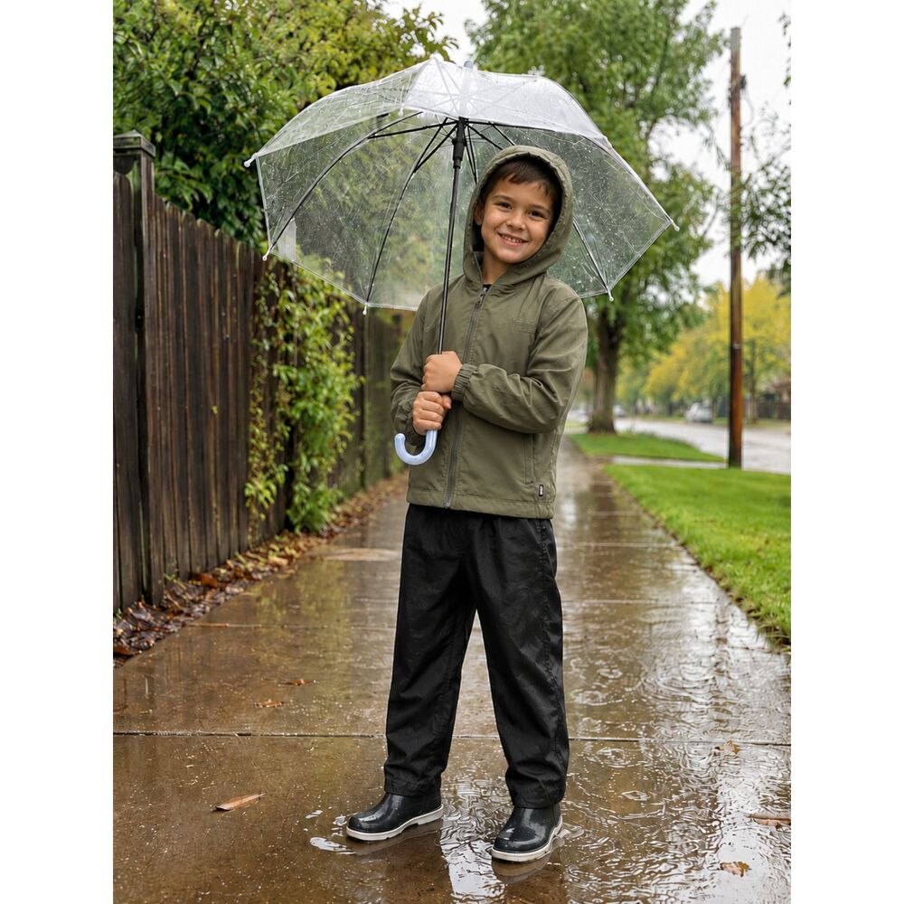 Black Rain pants Mountain Warehouse 9-10 Years Isodry Kids Unisex Outdoorsy